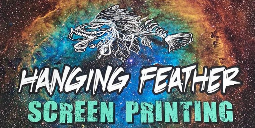 Hanging Feather Screen Printing & Embroidery logo